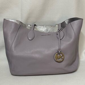 Michael Kors lavender/gray/silver hobo bag